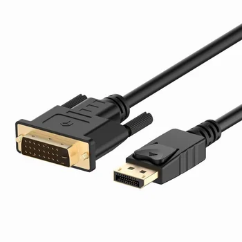 1,8 М Адаптер DisplayPort-DVI DP-DVI Конвертер От Мужчины к Мужчине, Совместимый с Кабелем Display Port Конвертер для ПК Ноутбук Черный