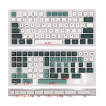 1 Комплект Колпачков с подкладкой из красителя PBT Для механической клавиатуры GMK Botanical Key Caps Высота GKA для Cherry MX 6.25 U Пробел
