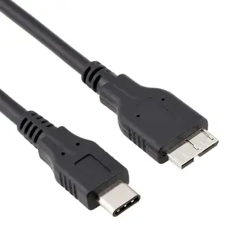 1 м USB 3.1 USB-C USB3.1-тип c masculino para USB 3.0 Micro B cabo de dados para Mac Book MicroB masculino telefone Movel
