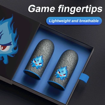 1 Пара светящихся перчаток для большого пальца для мобильных игр PUBG, чехол для пальцев, защищающий от пота рукав для пальцев, Дышащий сенсорный экран, кончики пальцев