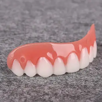 1 шт. Накладные Зубные Протезы Верхняя Косметическая Гигиена Зубов Кремнеземом Уход За Зубами Отбеливание X0601 D3J8