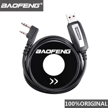 100% Оригинальная Портативная Рация Baofeng 50 км USB Кабель Для Программирования 2-Полосного радио UV-5R BF-888s UV5R K Порт Драйвер С программным обеспечением CD