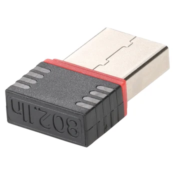 100шт 150 Мбит/с Мини-USB Сетевая карта Беспроводной 2,4 G WiFi Адаптер WLAN IEEE802.11n USB2.0 Wi Fi Приемник для Планшетных ПК TV Box
