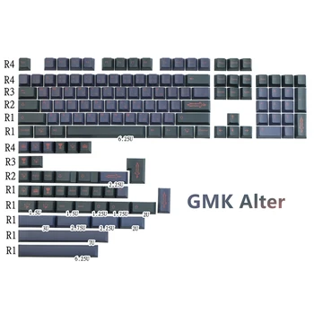 140 клавиш/набор GMK Alter Saber Keycaps Колпачки для клавиш Сублимации красителя PBT Колпачки для клавиш с Вишневым профилем Keycap С ISO Enter 7U Пробел 1.75 u 2u Сдвиг