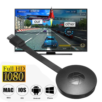 2.4G 4K Для MiraScreen Display Anycast HDMI-совместимый Miracast TV Stick Dongle Для Android Ios Зеркальный экран Wifi