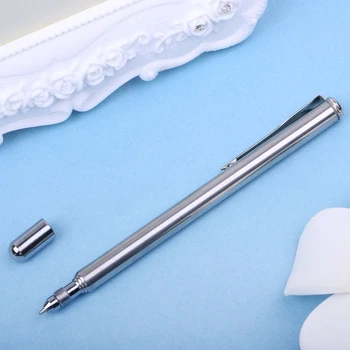 2 в 1 Указка Телескопическая Выдвижная Стальная Шариковая ручка Обучающий инструмент Magic Pen