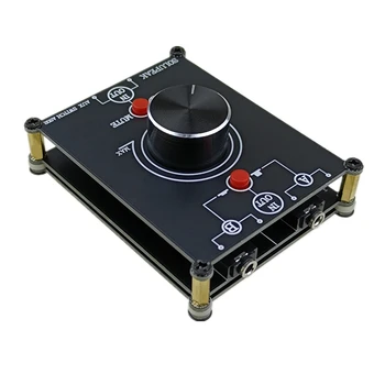 2 порта AUX 3,5 мм переключатель источника звука динамик переключатель сигнала наушников Селекторная коробка 2 в 1 выход с регулятором громкости mini