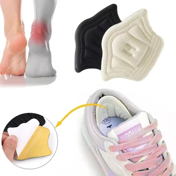 2 шт. стельки для обуви, накладные накладки на пятки для спортивной обуви, обезболивающие, противоизносные накладки для ног, регулируемый размер, защитная наклейка сзади