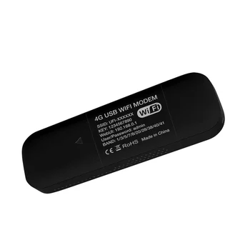 4G USB WIFI модем 150 Мбит/с со слотом для SIM-карты 4G LTE Автомобильный беспроводной WiFi маршрутизатор с поддержкой USB-ключа B28 Европейского диапазона Черный