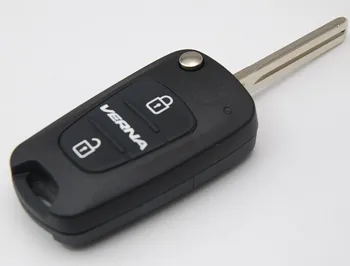 5ШТ 3 Кнопки Сменный брелок для автомобильных ключей чехол для Hyundai Verna Флип Складной Пульт дистанционного управления Пустой Корпус