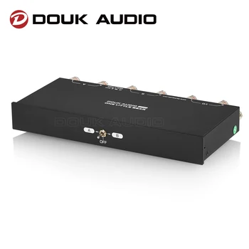 Douk Audio SP102 Пассивный 2 (1)-ВХОД-1 (2)-ВЫХОД Аудиовыключателя Стерео 2-полосный переключатель для усилителя / динамика