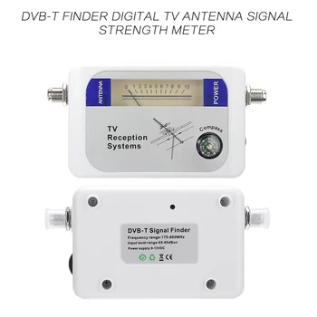 DVB-T Цифровой сигнализатор ТВ-приемник с указателем компаса, Мини Цифровая антенна, измеритель силы сигнала наземной телевизионной антенны