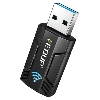 EDUP 1300M USB3.0 Беспроводная Сетевая карта WiFi Адаптер 2,4 G и 5G Двухдиапазонный Адаптер Стабильного сигнала Для Настольного ПК Ноутбука