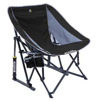 GCI Outdoor Pod Rocker, черный, Стул для взрослых, складной стул, стулья, складной стул, походный стул