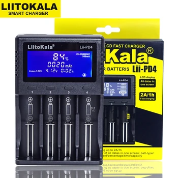 LiitoKala Lii-PD4 Lii-S8 Lii500s Lii600 Зарядное устройство для 18650 26650 21700 18350 AA AAA 3,7 В/3,2 В/1,2 В/литиевая NiMH батарея