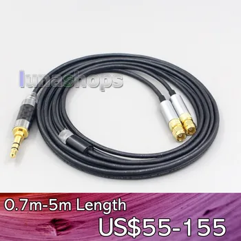 LN007144 Черный 99% чистый кабель для наушников PCOCC для HiFiMan HE400 HE5 HE6 HE300 HE4 HE500 HE6