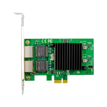 PCIE X1 2 Порта 1000M Gigabit Ethernet с двумя Портами RJ45 Lan Сетевая карта с Чипом Intel 82576 Сетевой сервер Pci-e Ethernet