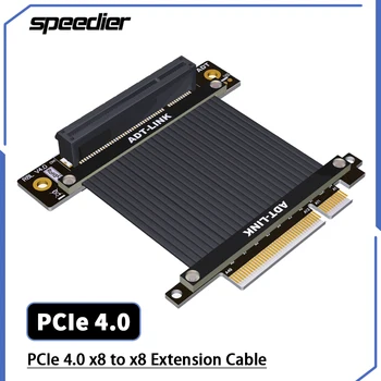 Riser PCIe 4,0x8-x8 Адаптер Riser Для графических Видео/Сетевых/USB/карт захвата/SSD Удлинитель Riser Вертикальный Разъем для графического процессора