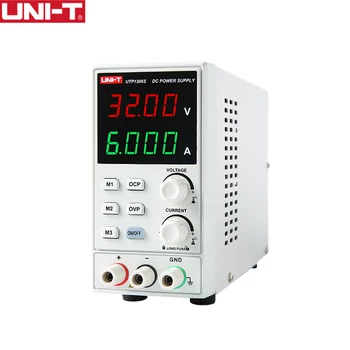 UNI-T UTP1306S 4-значный дисплей Источник питания постоянного тока Одноканальный Регулируемый Ток напряжения 0-32V 0-6A Высокоточный Стабилизированный