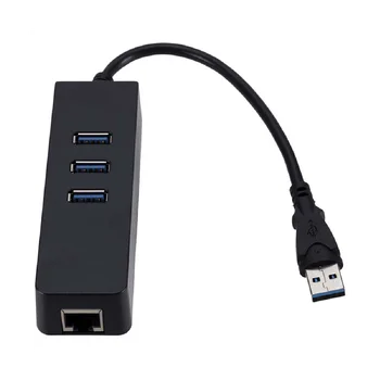 USB3.0 gigabit Ethernet адаптер 3 порта USB к сетевой карте rj45 lan для macbook Mac