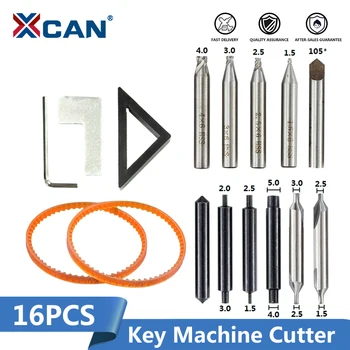 XCAN 16 шт., набор для резки ключей, запасные части для вертикального станка для ключей, слесарные инструменты, детали для станка для резки ключей