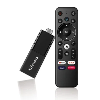 XS97 Smart TV Stick HDMI телеприставка Android 10,0 4K HDR 2,4 ГГц Работает для Google Play Store и YouTube Smart Home Voice Vssistant