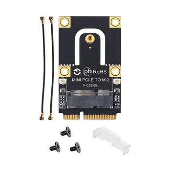 Адаптер M.2 для Mini PCI-E Без беспроводной карты WiFi 6E AX210 5374 Мбит/с 802.11AX 2,4 G/5 ГГц/6 ГГц BT5.2, M.2 для Mini PCIE
