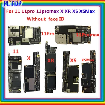 Бесплатный iCloud Для iPhone X XR XS MAX 11 Pro Max Материнская плата 100% Оригинальная Разблокировка БЕЗ идентификации лица Поддержка обновления iOS Логическая плата 4G LTE