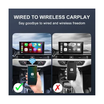 Беспроводной Android Auto CarPlay Adapter Обновление 5 ГГц WiFi CarPlay Dongle для Проводного CarPlay Car Преобразование Проводного в