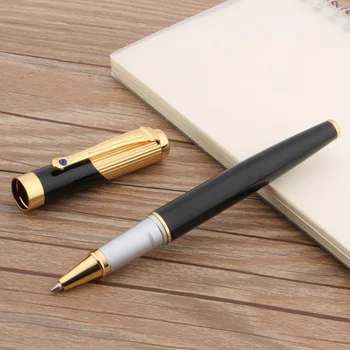 Высококачественная ручка-роллер Jinhao 9009 из черного и золотого металла