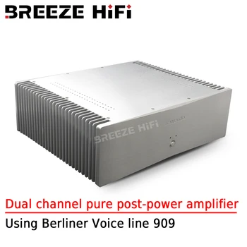 Двухканальный усилитель мощности BREEZE HIFI T7 Pyro-level Pure Post-level С использованием флагманской линейки усилителей мощности Berliner Voice 909