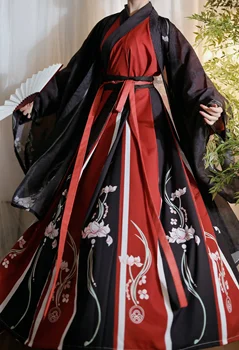 Китайские Древние наборы Hanfu, наряд для Косплея для мужчин и женщин, взрослые костюмы на Хэллоуин для пар, Восточные танцы для мужчин и женщин