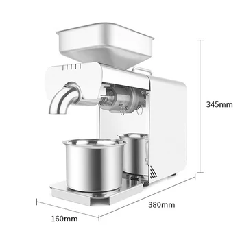Коммерческая автоматическая машина для отжима масла ZY-28A, кунжут, оливковое, кокосовое, подсолнечное, небольшое маслопрессующее устройство