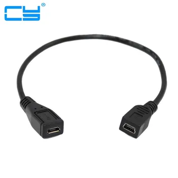 короткий кабель-адаптер 25 см USB 2.0 Mini 5 Pin A для подключения к гнезду Micro 5p Короткий кабель-адаптер