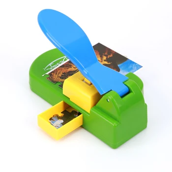 Креативная машина для изготовления пазлов, Резак для фотографий, создатель пазлов с клейкой доской на 10 штук, Детская игрушка ручной работы 