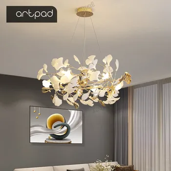 Креативная светодиодная люстра для гостиной, спальни, кухни, современная великолепная лампа, домашнее внутреннее освещение, Роскошный декор, хромированная люстра