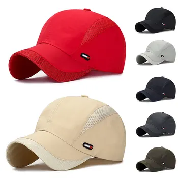 Летние бейсбольные кепки бейсболка сетка дышащий быстросохнущие шапки спортивные быстросохнущие Гольф шляпы для женщин мужчин открытый Рыбалка шляпа