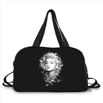 Мэрилин Монро 3D печать модный тренд портативная многофункциональная сумка большой емкости дорожная сумка