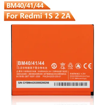 НОВАЯ Сменная Батарея Телефона BM40 BM41 BM44 Для XiaoMi RedMi 2 RedMi 2A RedMi 1S Аккумуляторная Батарея 2265 мАч