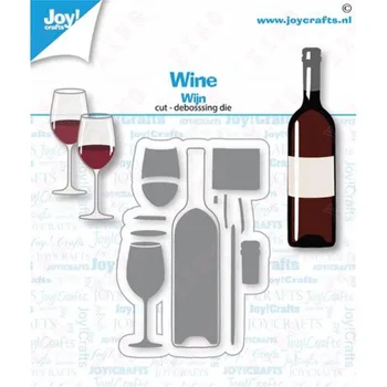 Новейший Diy Handmade Craft Wine Cut Die 2023 Прибытие Металлические Режущие Штампы Альбом Для Вырезок Бумажный Альбом Украшение Открытки Шаблон Для Тиснения
