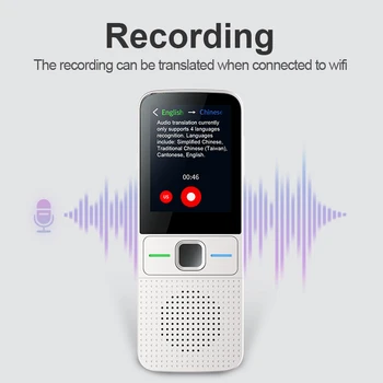 Новый Smart T10 Автономный голосовой переводчик, Портативный, 137 Языков, Переводчик в режиме реального времени Без Интернета, Машина для перевода