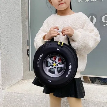 Новый рюкзак для детского сада, индивидуальный тренд, школьная сумка в форме шины для детей 3-6 лет, Детский рюкзак