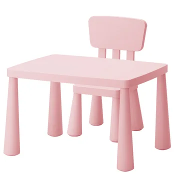 Новый утолщенный детский стол и стул, комбинированный костюм для детского сада, обеденный стол, набор детской мебели для столов и стульев
