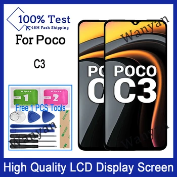Оригинал для Poco C3 ЖК-дисплей с сенсорным экраном, Дигитайзер, запасные части