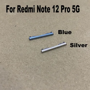 Оригинальная мощность Громкости для Xiaomi Redmi Note 12 PRO 5G Боковые кнопки Включения Выключения Сменные запчасти для Ремонта