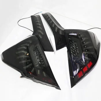Светодиодные задние фонари для Honda Fit Jazz светодиодный задний фонарь 2014 года черного цвета LH