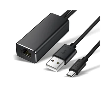 Сетевой адаптер Micro-USB Ethernet 10/100 Мбит/с для Fire TV Stick USB-RJ45 USB Сетевая карта для Google Chromecast Gen 2 1