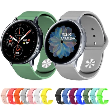 Силиконовый ремешок Для Samsung Galaxy Watch 5 Pro 45 мм 4 44 мм/40 46/42 мм Активный Спортивный браслет 2 Gear S2 для Huawei Watch 4 GT3