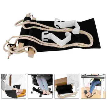 Стол-гамак для ног, подвесная подставка под складную вешалку, офисные ножки, удобный складной столик
