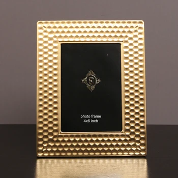 Фоторамка с золотой росписью, Корейская мини-фоторамка в стиле Ретро, Стеклянная Семейная Маленькая Marcos De Fotos, Персонализированный подарок WSW30XP